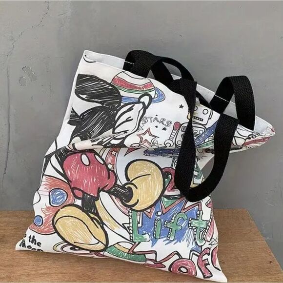 Disney’s Mickey Mouse Canvas Tote Bag - Picture 3 of 4
